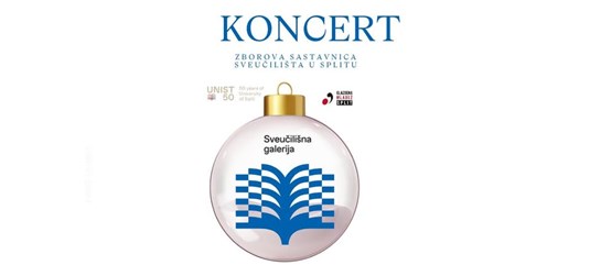 Adventsko-božićni koncert zborova sastavnica Sveučilišta u Splitu u Sveučilišnoj galeriji
