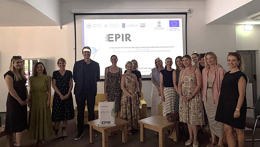 Završno diseminacijsko događanje Erasmus+ projekta „E-Procedure of Institutional Recognition of Foreign Higher Education Documents – EPIR