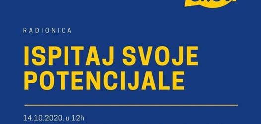 Radionica u ciklusu Talk&Grow „Ispitaj svoje potencijale“