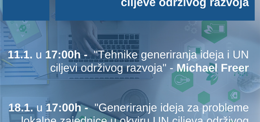 Radionice generiranja ideja za UN ciljeve održivog razvoja