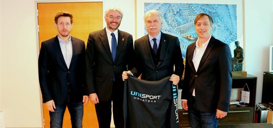 Rektor prof. dr. sc. Dragan Ljutić sastao se s predstavnicima Hrvatskog akademskog sportskog saveza