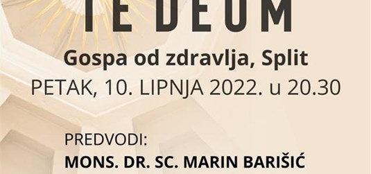 Te Deum - sveta misa zahvalnica