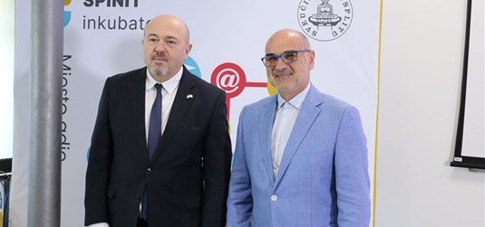 Israel’s ambassador, Gary Koren, visiting the SPINIT Tech Park
