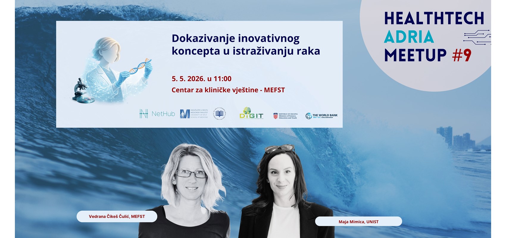 Healthtech Adria Meetup na Medicinskom fakultetu: Dokazivanje inovativnog koncepta u istraživanju raka