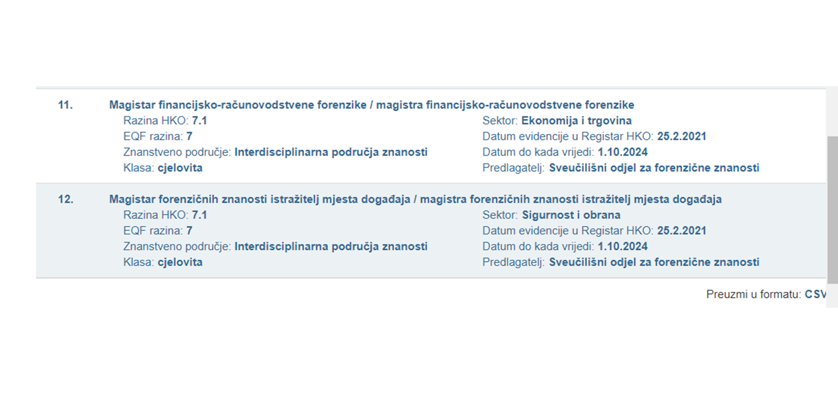 Novi standardi u registru Hrvatskoga kvalifikacijskog okvira