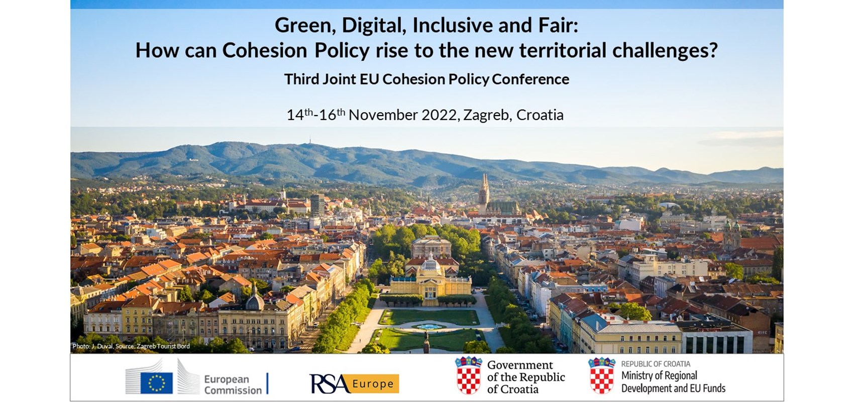 Third Joint Conference on EU Cohesion Policy: Green, Digital, Inclusive and Fair: How can Cohesion Policy rise to new territorial challenges?