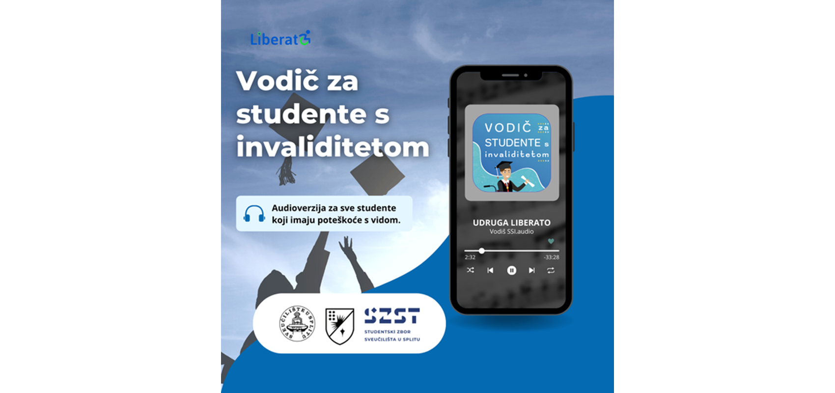 Guide for students with disabilities in audio as well