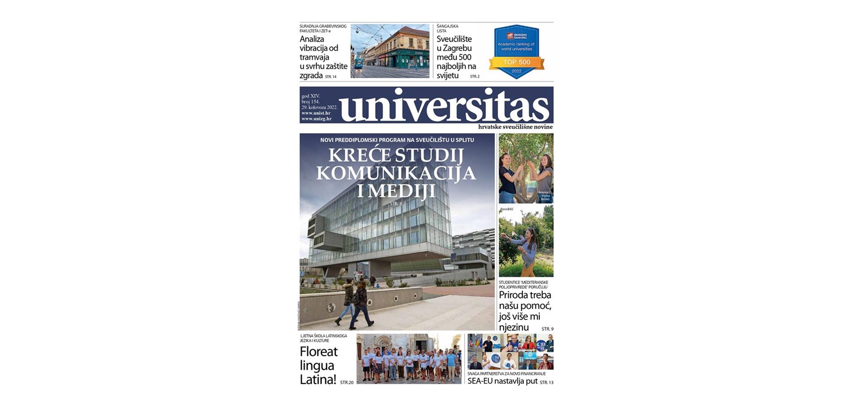 Novi broj Universitasa u ponedjeljak na kioscima