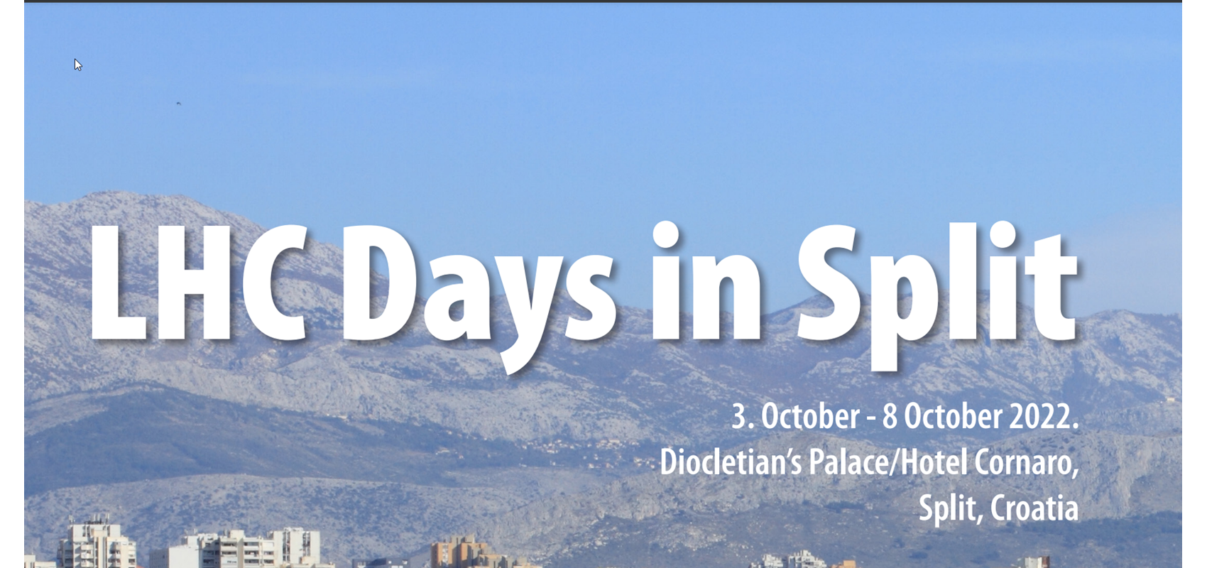 12th conference LHC Days in Split