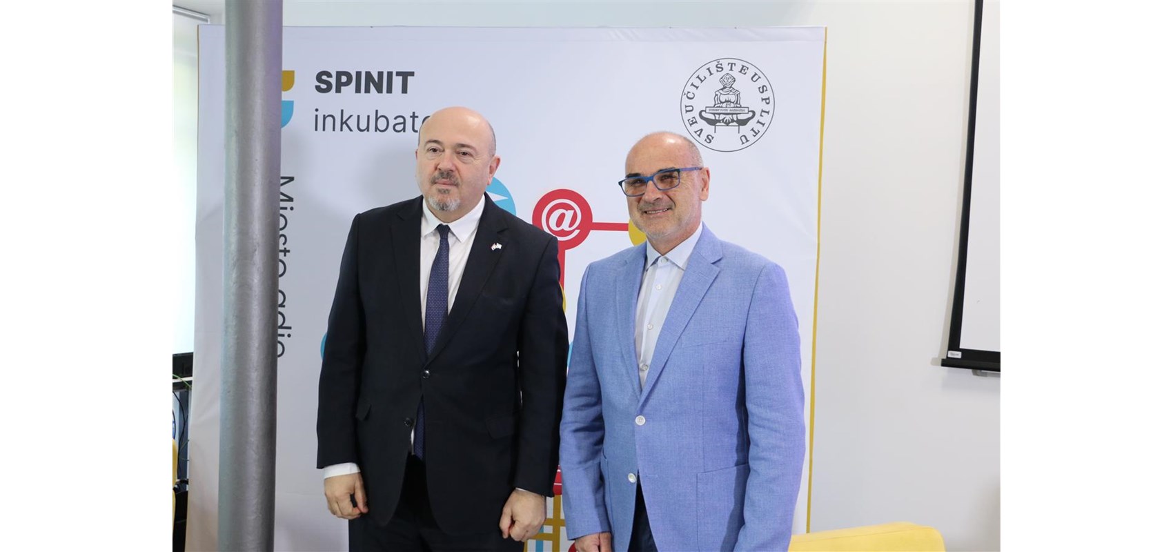 Israel’s ambassador, Gary Koren, visiting the SPINIT Tech Park