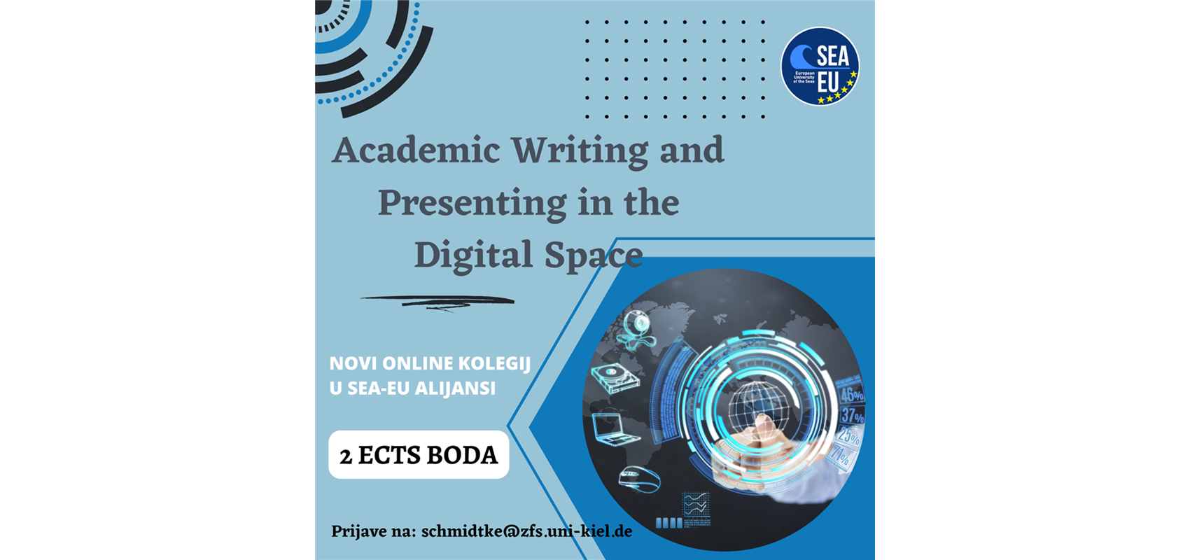 SEA-EU online kolegij: Academic Writing and Presenting in the Digital Space