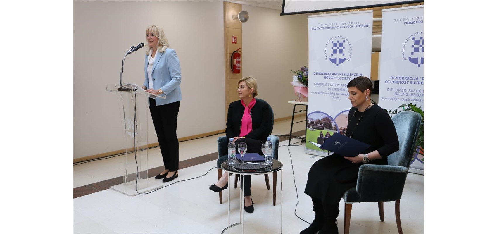 Gostujuće predavanje 4. predsjednice Republike Hrvatske Kolinde Grabar Kitarović na Filozofskom fakultetu