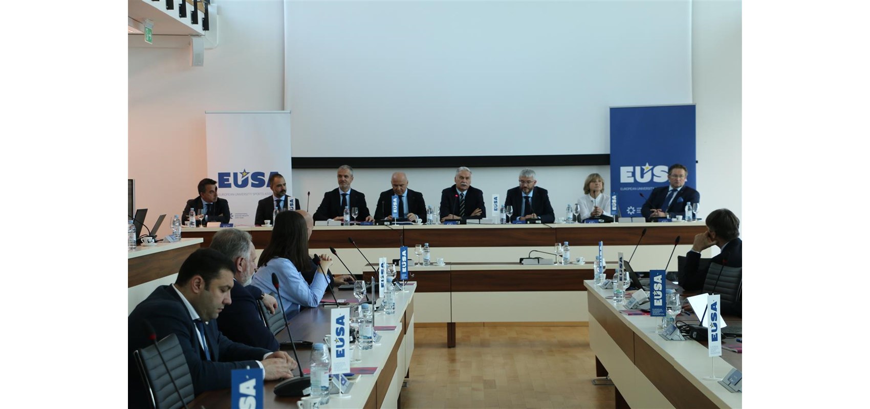 Sjednica izvršnog odbora Europske sveučilišne sportske asocijacije (EUSA) u vijećnici Rektorata