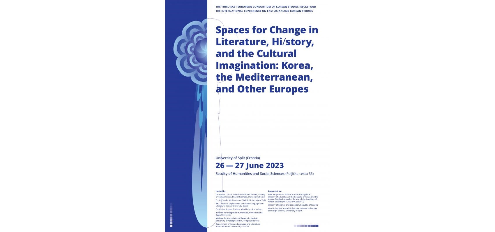 Međunarodna konferencija  Spaces for Change in Literature, Hi/story, and the Cultural Imagination na Filozofskom fakultetu