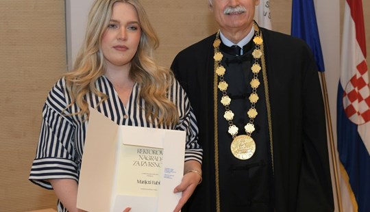 Naša studentica Marijeta Babik dobitnica je Rektorove nagrade za izvrsnost!