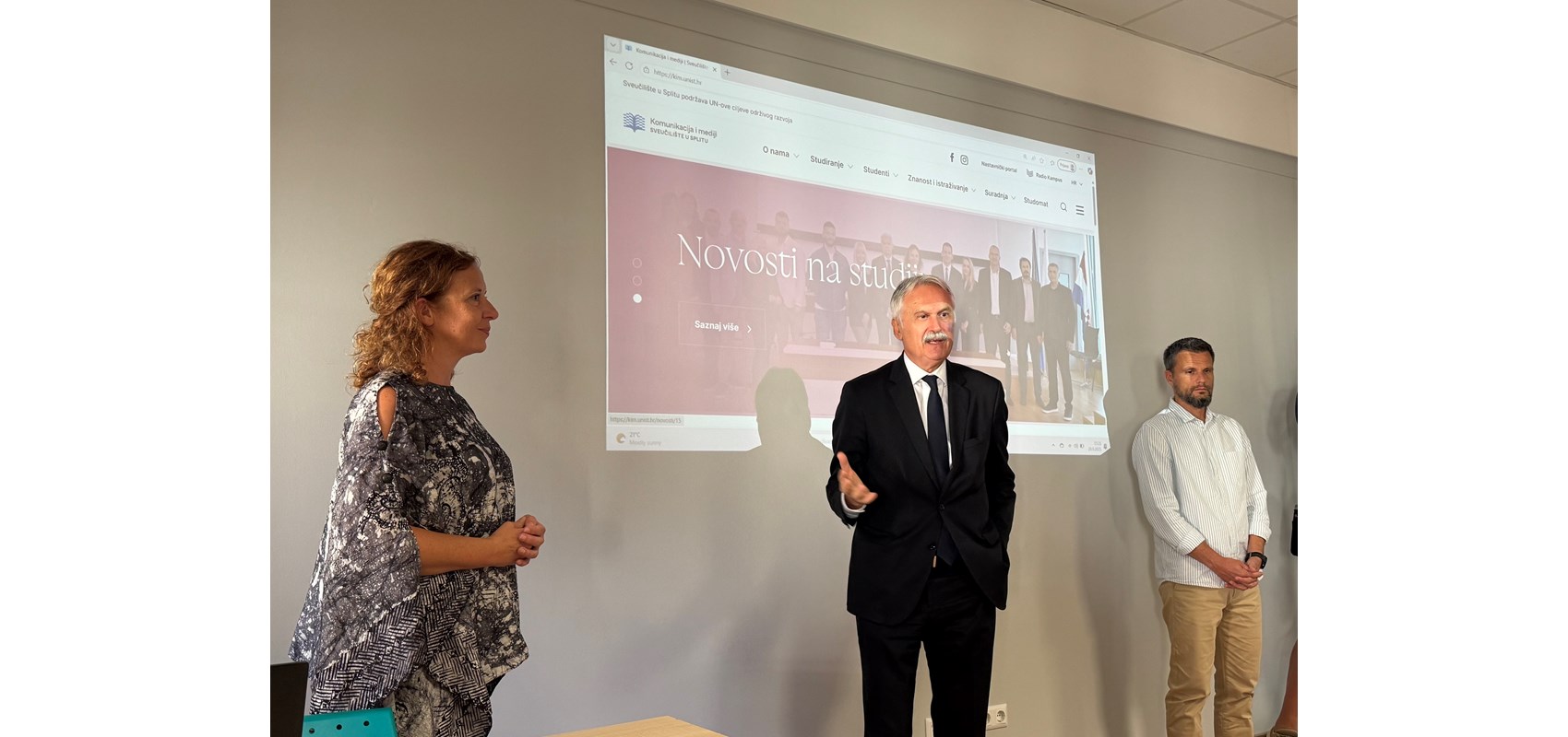 Rektor pozdravio brucoše studija Komunikacija i mediji