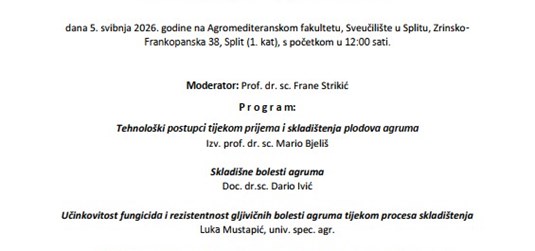Science Comes to Town - Radionica Agromediteranskog fakulteta Sveučilišta u Splitu